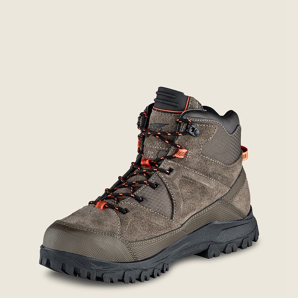 Botas Red Wing Hiking Hombre Grises Marrom - Trbo - 5-Inch Waterproof Soft Toe - 710-WMDUJR